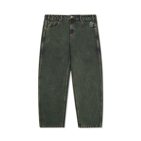 Butter Goods Lock Baggy Denim Jeans Dark Green