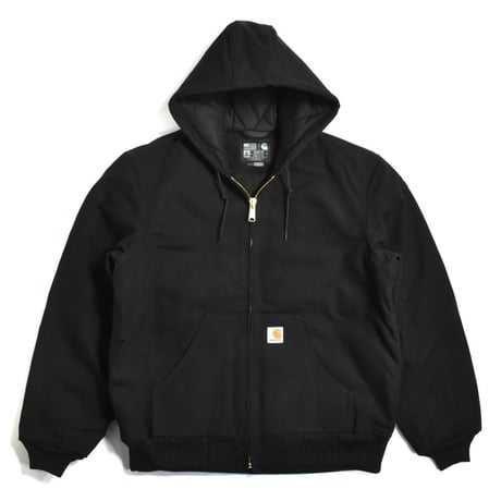 Carhartt USA J140 Firm Duck Insulated Flannel Lined Active Jacket Black