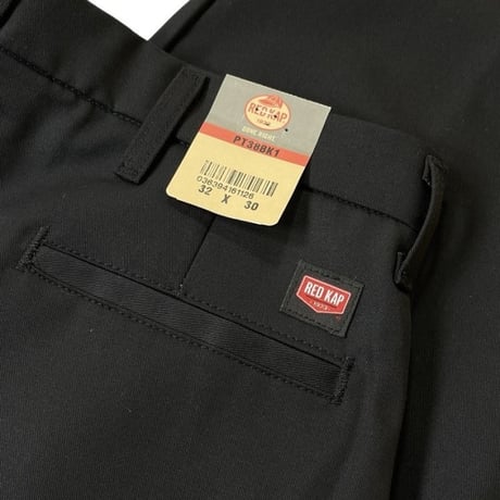 Red Kap PT38 Pleated Twill Slacks Black