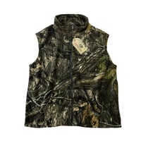 World Famous Sports Suede Soft Fleece Vest Mossy Oak Country