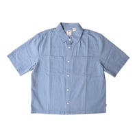 Levis Mechanic Boxy Shirts - Stavros Stripe Quiet Harbor