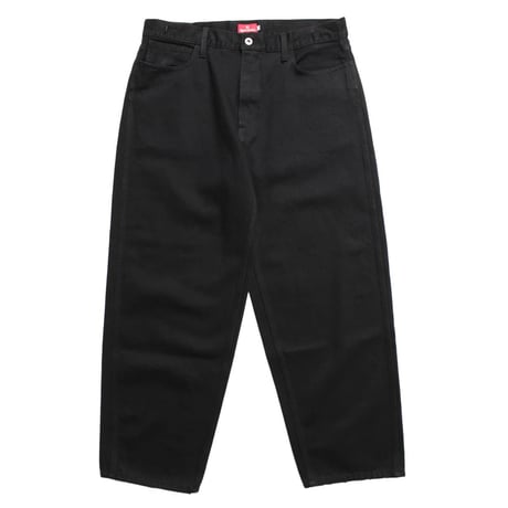 Hellrazor Over Dye Denim Pants Black