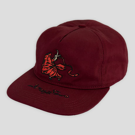 Pass~Port Red Flag Workers Cap Maroon