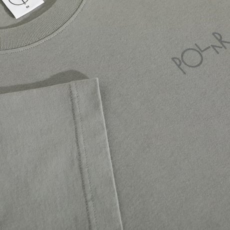 Polar Skate Contrast Stroke Logo Tee - Grey