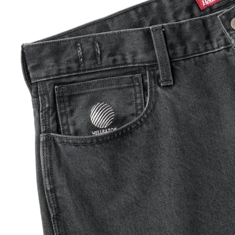 Hellrazor Baggie Denim Pant - Wash Black