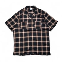 PRO CLUB Comfort Ombre Checker S/S Shirts - Brown