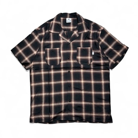 PRO CLUB Comfort Ombre Checker S/S Shirts - Brown