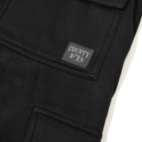 FB County Fleece Cargo Shorts - Black
