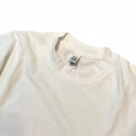 Custom La Apparel s/s Garment Dye Crewneck 6.5oz - White