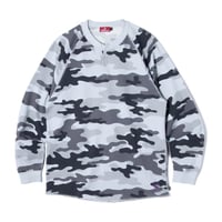 Hellrazor Henry Raglan LS Shirt - Snow Camo