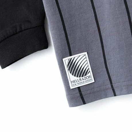 Hellrazor Born H Pocket Raglan LS Shirt - Charcoal/Black
