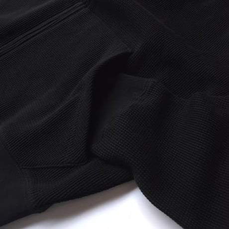 MADE BLANKS Snow Day Thermal Zip Hoodie - Black