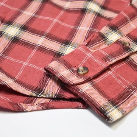 Old Navy Hooded Plaid Flannel Shirts - Sunset Orange
