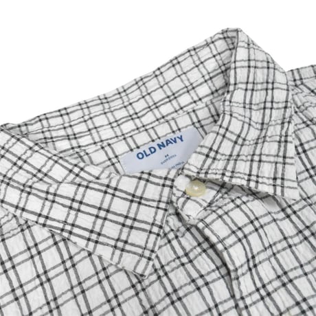 OLD NAVY S/S Seersucker Shirt - White