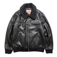 Levi's USA Leather Bomber Jacket Black