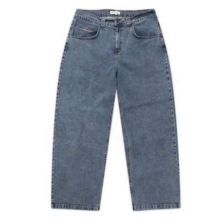 YARDSALE IVORY SLUB JEANS - Light Denim