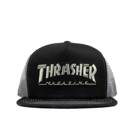 Thrasher Mag Logo Trucker Hat - Black/Grey