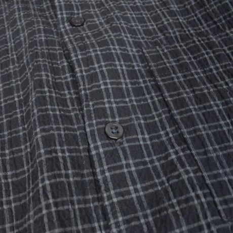 OLD NAVY S/S Seersucker Shirt - Dark Navy