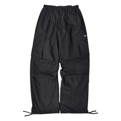 NIKE Oversized Fit Mid Rise Stacked Length Cargo Pants - Black