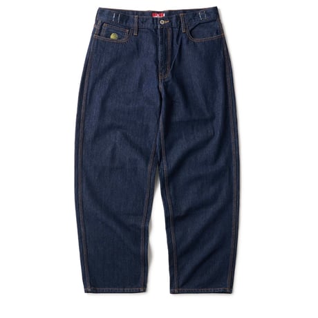 HELLRAZOR Baggy Denim Pants - One Wash Indigo