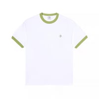 Polar Skate Ringer Tee - White/Peridot