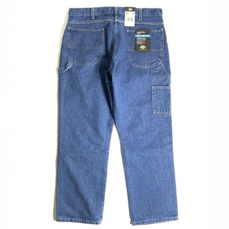 Dickies Relax Fit Straight Leg Carpenter Duck Jeans Stone Wash Denim (SNB)