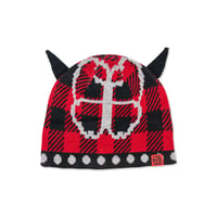 Hoddle Butterfly Horn Beanie - Red