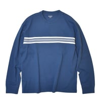 Old Navy Heavyweight Chest-Stripe T-Shirts - Pacific Blue