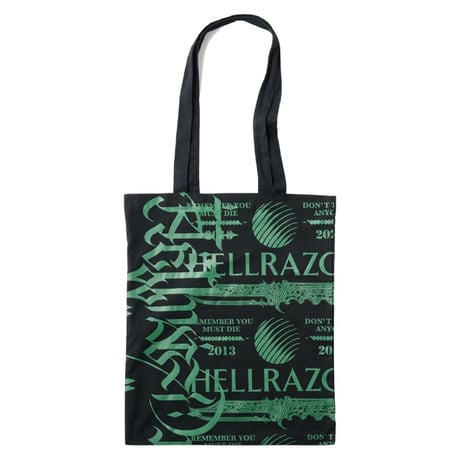 Hellrazor Letter Toto Bag - Black