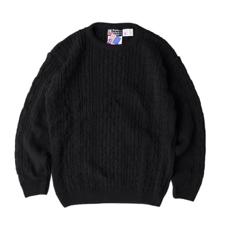 Binghamton Knitting Company Fisherman Sweater Black