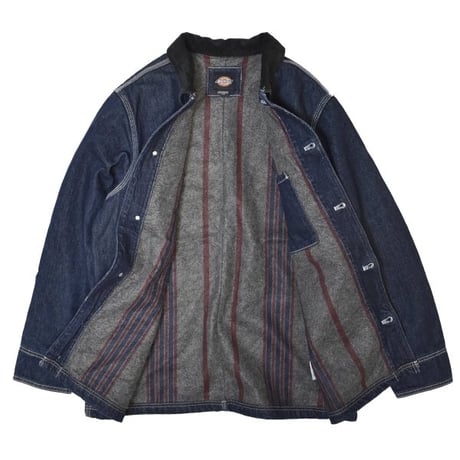 Dickies Denim Blanket Lined Chore Coat - Rinsed Indigo