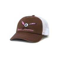BUTTERGOODS × DANIEL JOHNSTON EyeTrucker Cap - Brown