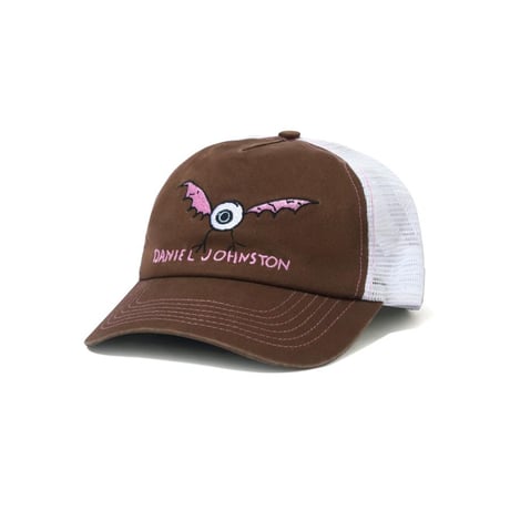 BUTTERGOODS × DANIEL JOHNSTON EyeTrucker Cap - Brown