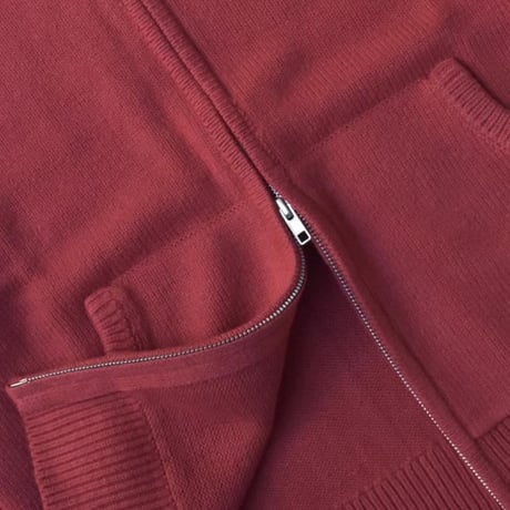 RAWDRIP Original Double Zip Cotton Knit Hoodie - Fade Red