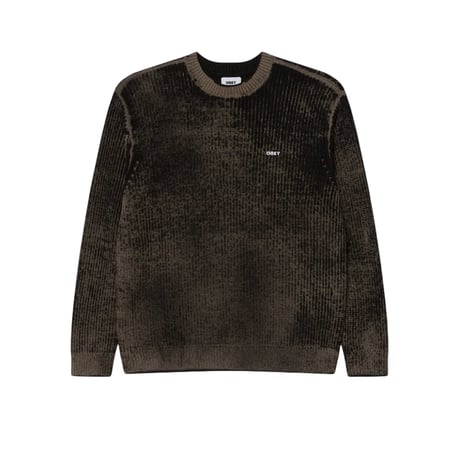 Obey Spray Effect Sweater - Black Multl