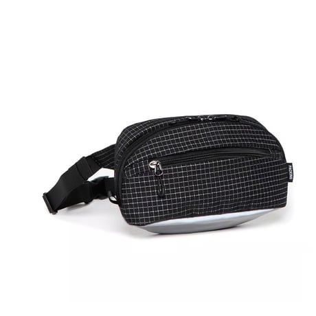 Packing Reflective Waist Bag - Black [PA-053]