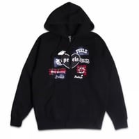 Peels Patch Work hoodie - Black