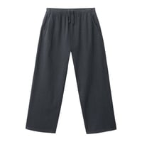 Los Angeles Apparel 8.5oz Heavy Jersey Wide Garment Dyed Casual Pants - Dolphin Blue