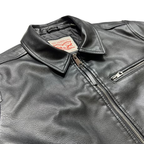 Levi's USA Leather Bomber Jacket Black