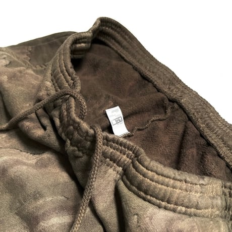 Los Angeles Apparel HF04DD 14oz Heavy Fleece Pants - Drip Dye Olive