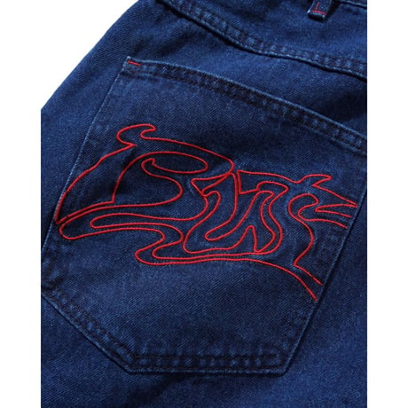 BUTTERGOODS Drummer Baggy Denim Jeans - Dark Indigo