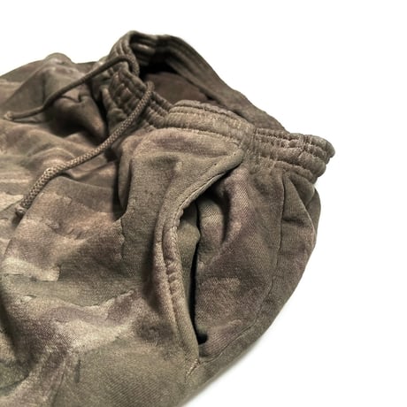 Los Angeles Apparel HF04DD 14oz Heavy Fleece Pants - Drip Dye Olive