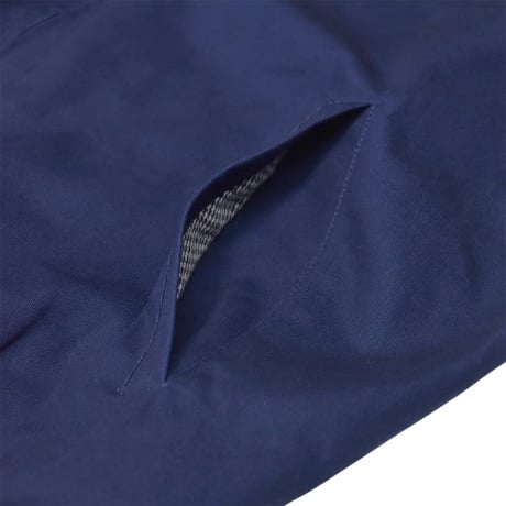 Beimar Cotton Houndstooth Drizzler Jacket - Navy