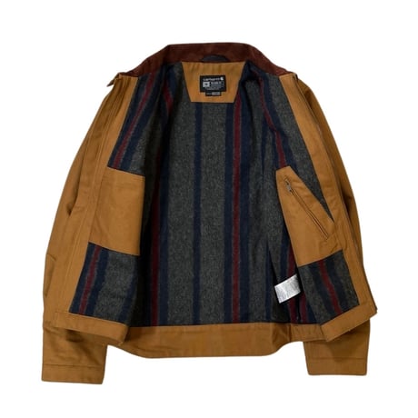 Carhartt USA Relaxed Fit Duck Blanket-Lined Detroit Jacket Brown