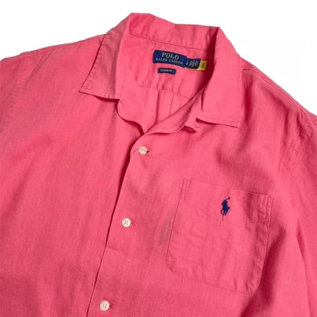 Polo Ralph Lauren Classic Fit Woven Camp Shirt-Pale Red