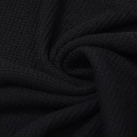 SONOMA GOODS L/S Waffle Henley Thermal - Black