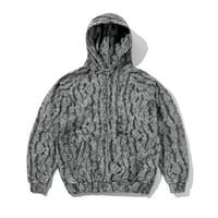 BUTTER GOODS Lowland Camo Zip Thru Hoodie - Black