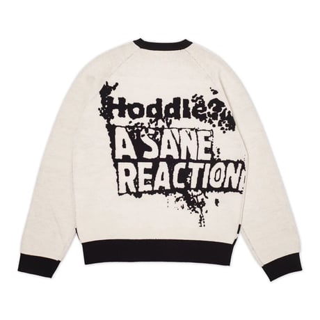 Hoddle Sane Reaction Knit - White/Black