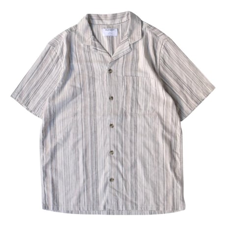 OLD NAVY S/S Stripe Shirt - Beige