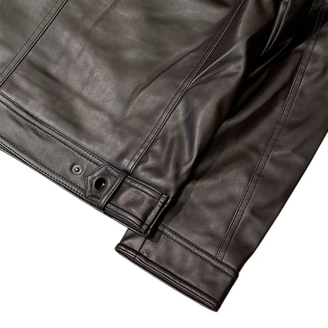 Calvin Klein Pu Jacket - Brown